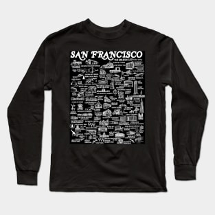 San Francisco Map Long Sleeve T-Shirt